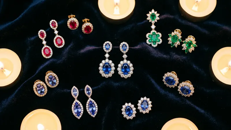 Boucles d'oreilles pierres précieuses colorées : bien choisir