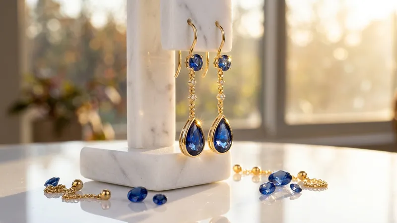 Boucle d'oreille saphir bleu : guide pour bien choisir